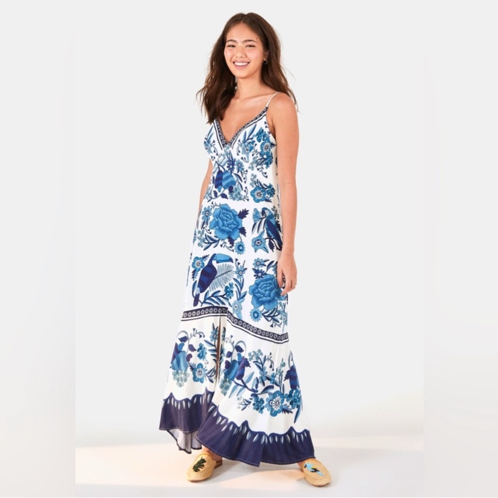 NWT Farm Rio Tropical Tiles Maxi Dress size medium